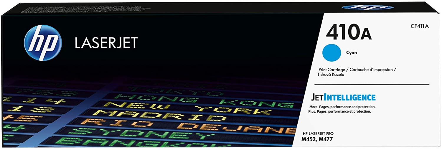 HP 410A CF411A Toner Cyan Authentique pour HP Color LaserJet Pro M377 / M452 / M477 HP 410A CF411A Toner Cyan Authentique pour HP Color LaserJet Pro M377 / M452 / M477